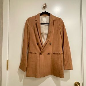 H&M blazer in Camel color